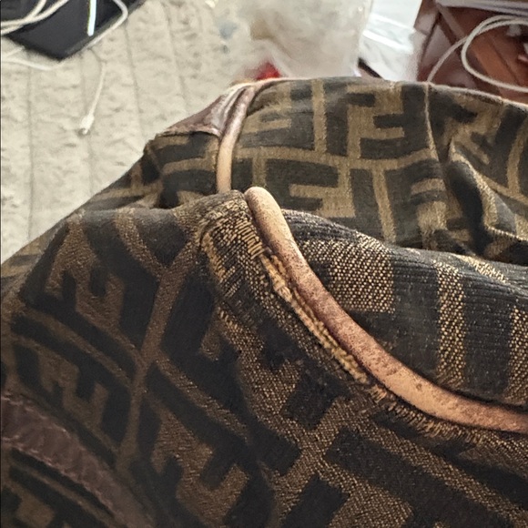 Fendi Monogram Black and Brown Duffel Bag - Picture 14 of 16